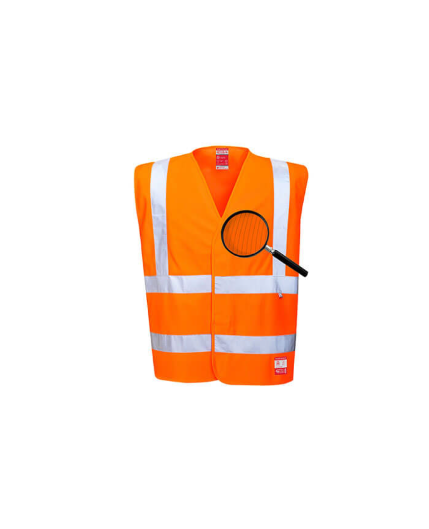 Gilet A/V arancione ignifugo e antistatico cod. FR71 Portwest