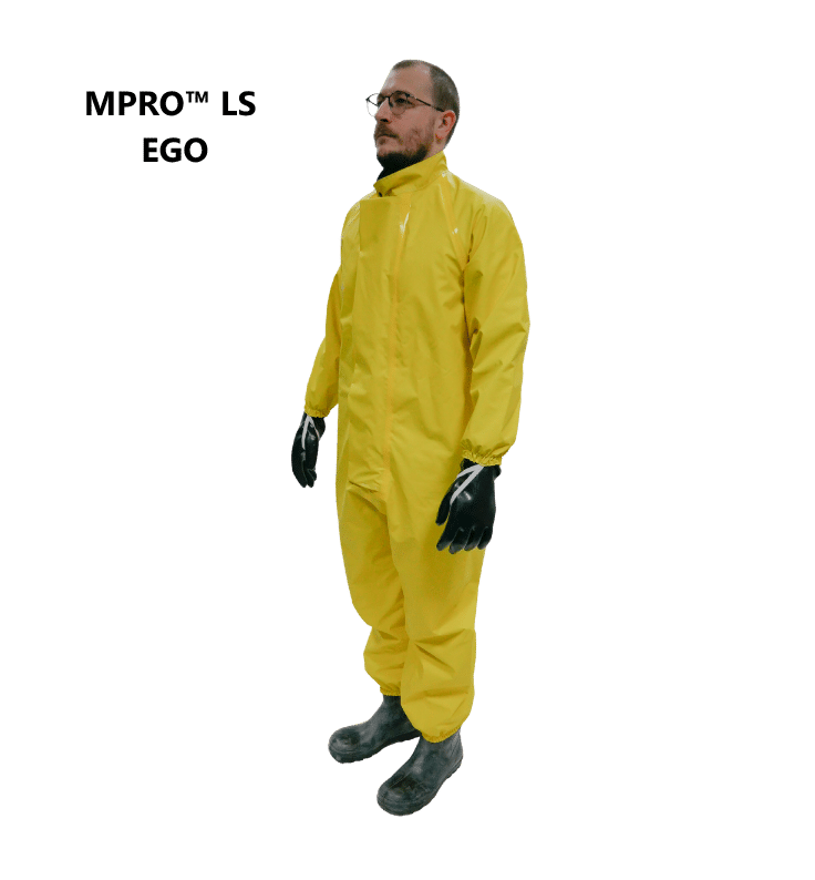 Tuta di protezione chimica riutilizzabile
