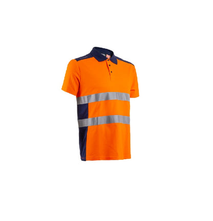 Polo in AV arancio/navy cod. Oki