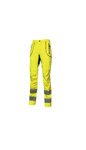 Pantalone AV giallo in tessuto softshell cod. REN U-Power