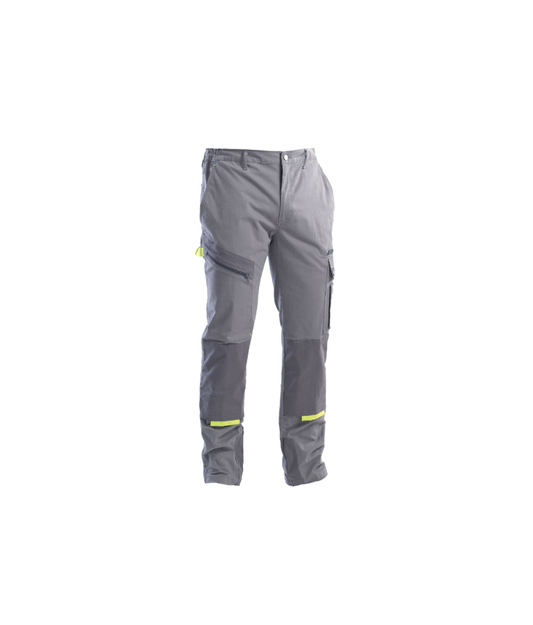 Pantalone powerful grigio chiaro in cotone