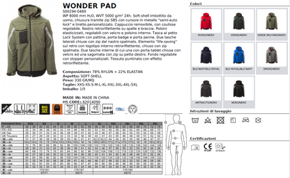 Giubbotto invernale blu royal mod. WONDER PAD Payper